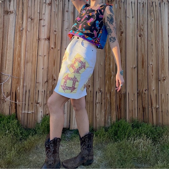 Handmade reversible western top - Picture 4 of 11